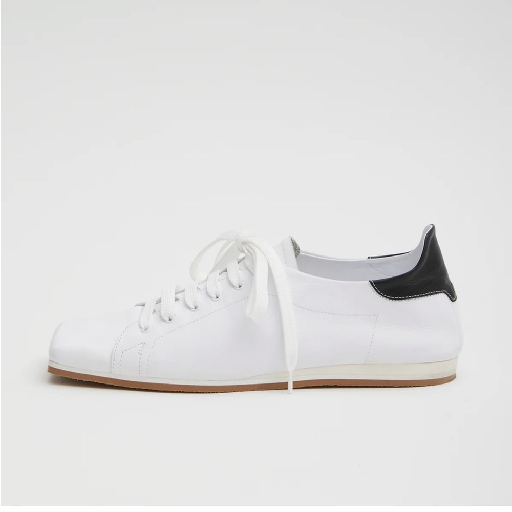 Tibi Seth Sneaker in White Leather